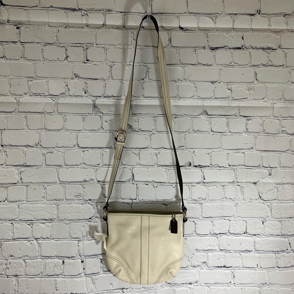 Coach Soft Cream Leather CrossbodyBag